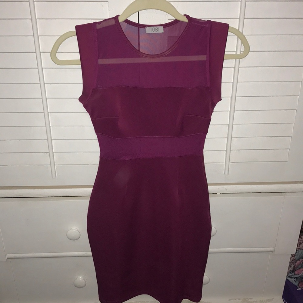 Mesh pink dress